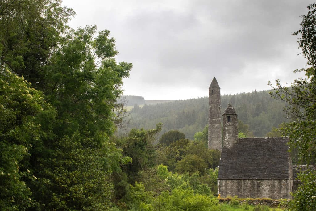 Viw of Glendalough Monastery