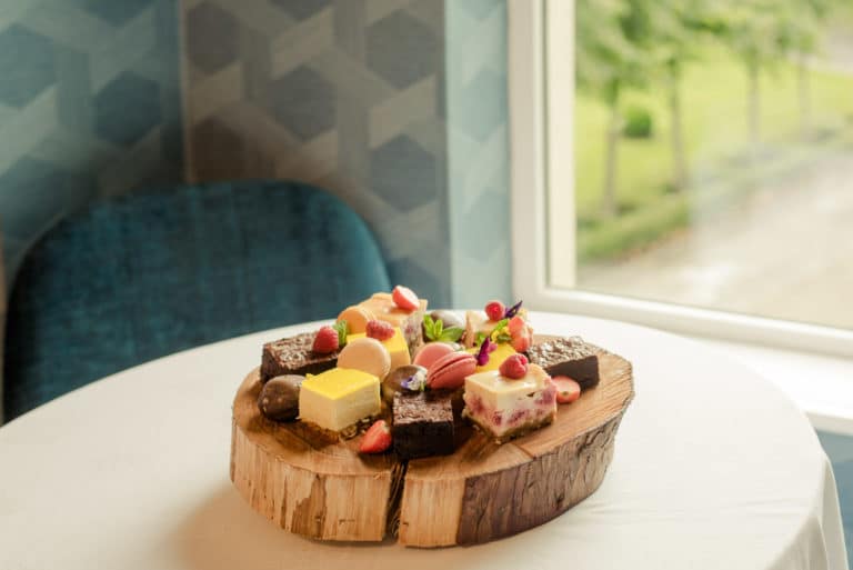 Tulfarris Hotel & Golf Resort Beech Suite table with food on platter