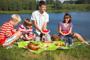 Family Picnic on the lakes